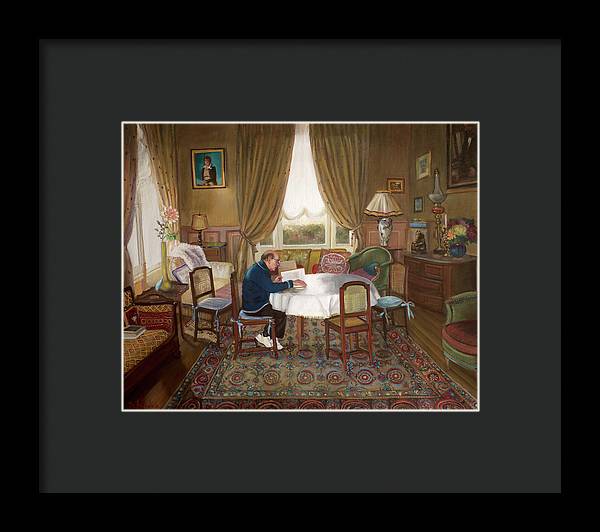 L'homme Qui Lit - Framed Print