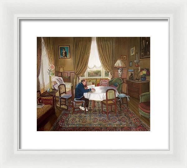 L'homme Qui Lit - Framed Print