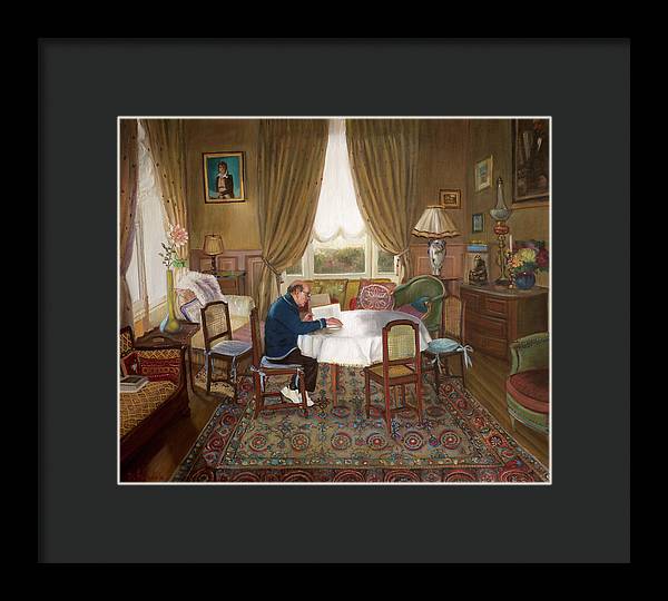 L'homme Qui Lit - Framed Print