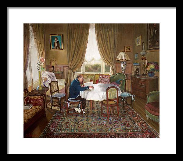 L'homme Qui Lit - Framed Print