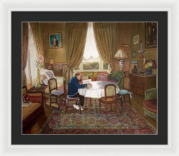 L'homme Qui Lit - Framed Print