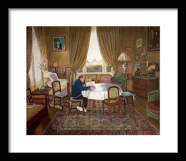 L'homme Qui Lit - Framed Print