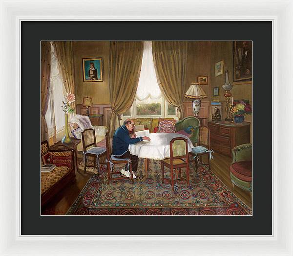 L'homme Qui Lit - Framed Print