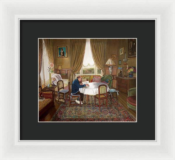 L'homme Qui Lit - Framed Print