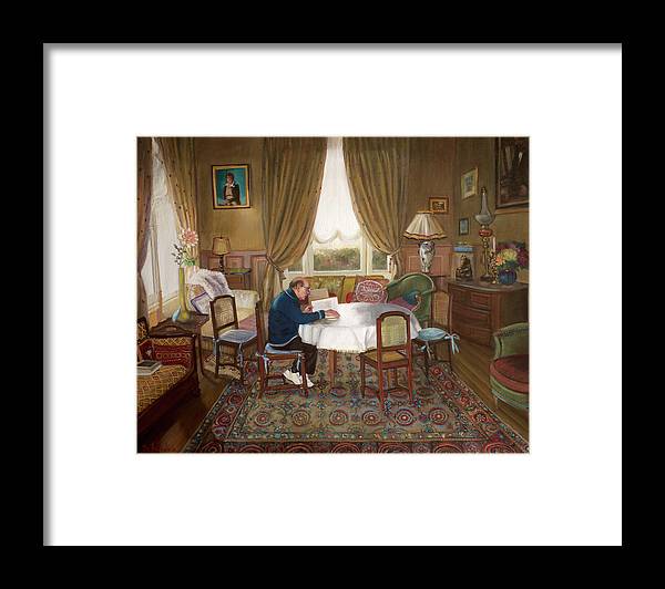 L'homme Qui Lit - Framed Print