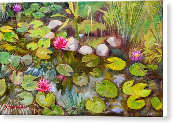 Lilies in india - Canvas Print