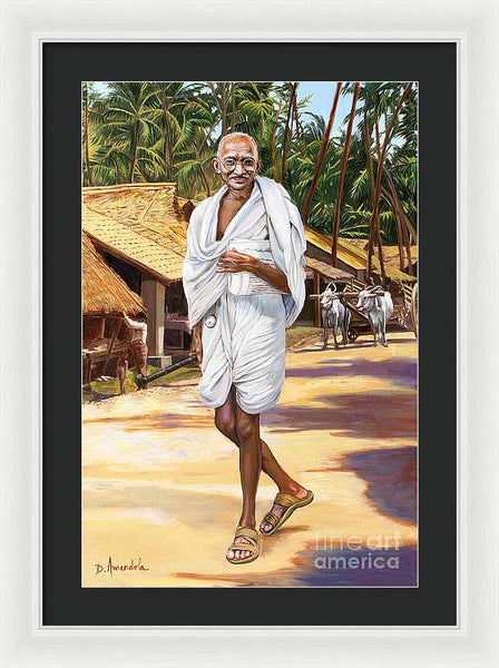 Mahatma Gandhi - Framed Print