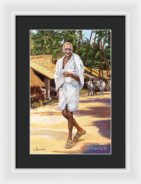 Mahatma Gandhi - Framed Print