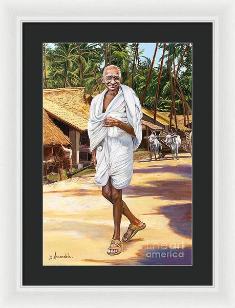 Mahatma Gandhi - Framed Print