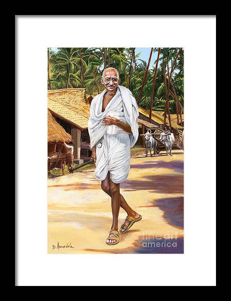 Mahatma Gandhi - Framed Print