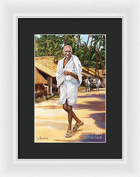 Mahatma Gandhi - Framed Print