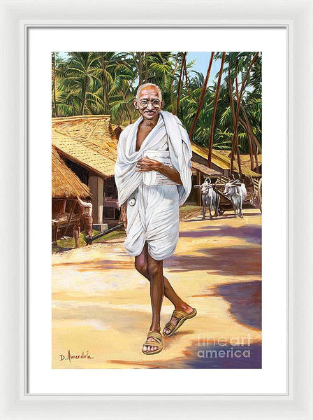 Mahatma Gandhi - Framed Print