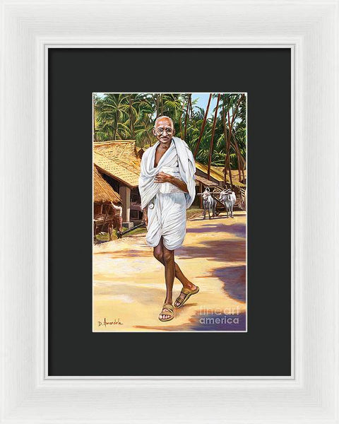 Mahatma Gandhi - Framed Print