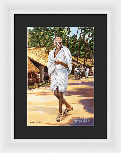 Mahatma Gandhi - Framed Print