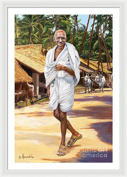 Mahatma Gandhi - Framed Print