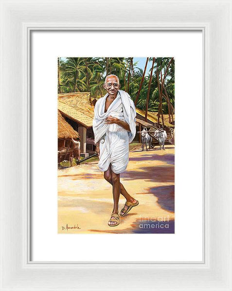 Mahatma Gandhi - Framed Print