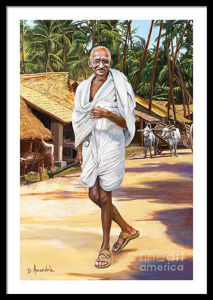 Mahatma Gandhi - Framed Print