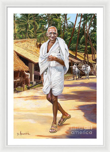 Mahatma Gandhi - Framed Print