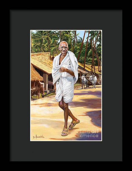 Mahatma Gandhi - Framed Print