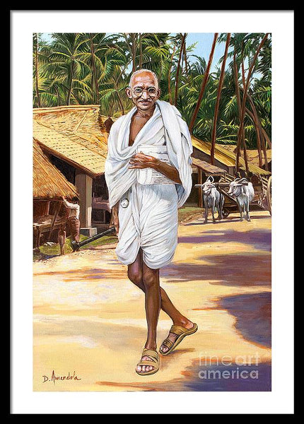 Mahatma Gandhi - Framed Print