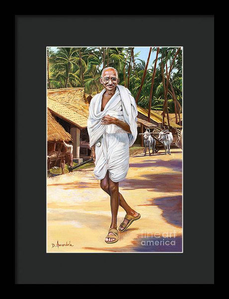 Mahatma Gandhi - Framed Print