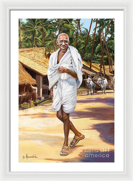 Mahatma Gandhi - Framed Print