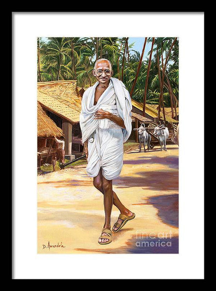 Mahatma Gandhi - Framed Print