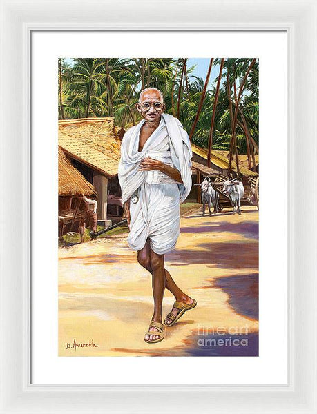 Mahatma Gandhi - Framed Print