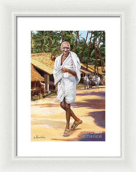 Mahatma Gandhi - Framed Print