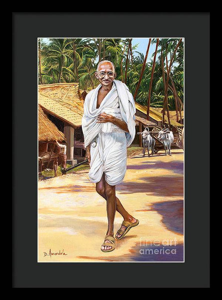 Mahatma Gandhi - Framed Print