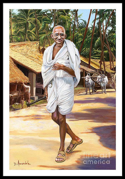 Mahatma Gandhi - Framed Print