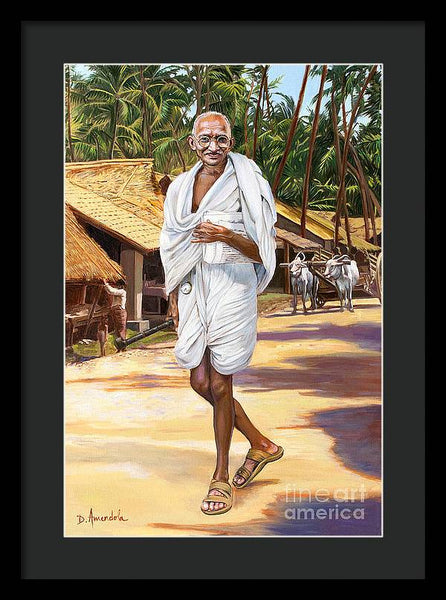 Mahatma Gandhi - Framed Print