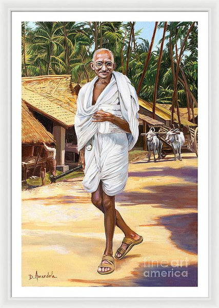 Mahatma Gandhi - Framed Print