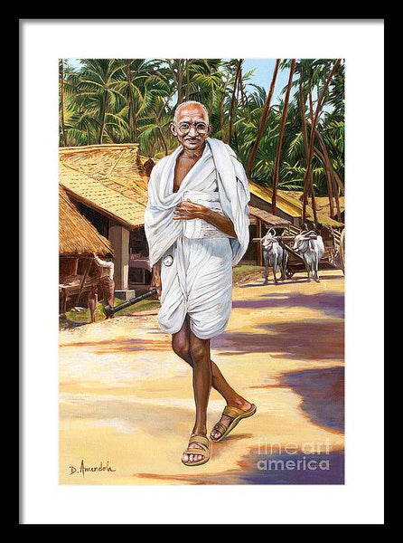 Mahatma Gandhi - Framed Print