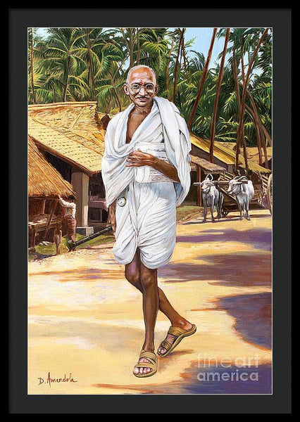 Mahatma Gandhi - Framed Print