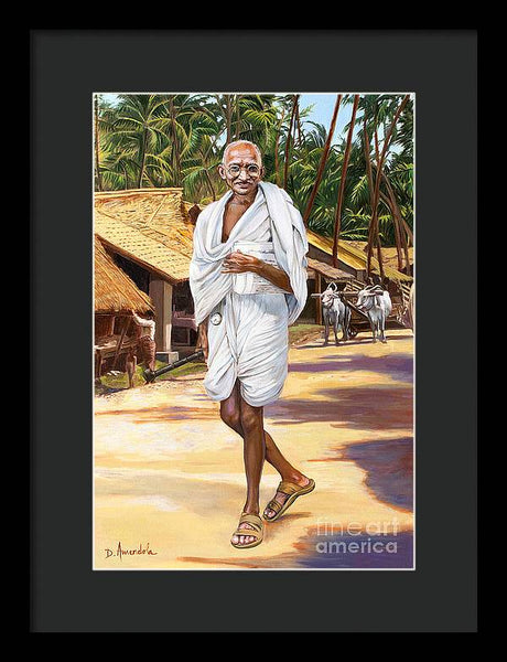 Mahatma Gandhi - Framed Print