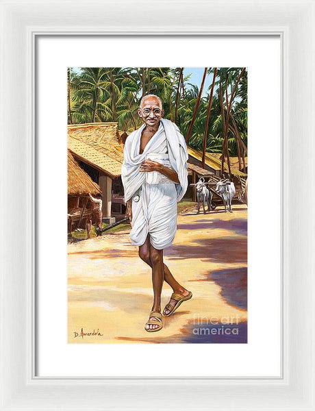 Mahatma Gandhi - Framed Print