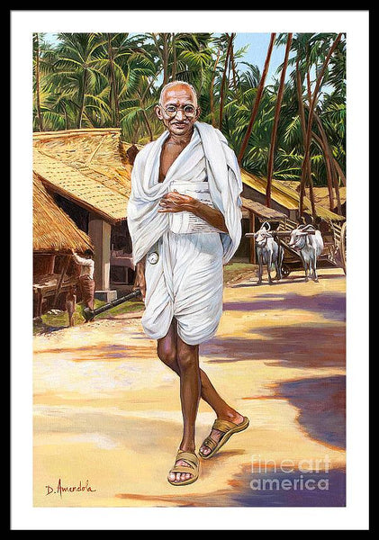 Mahatma Gandhi - Framed Print