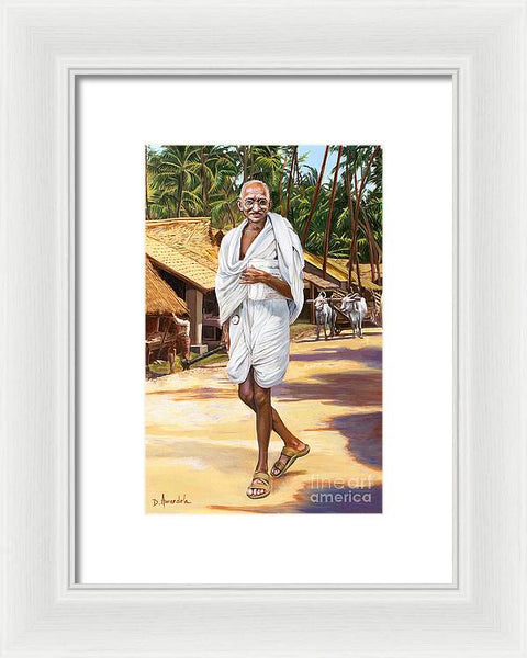 Mahatma Gandhi - Framed Print