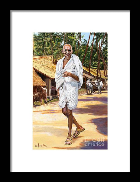 Mahatma Gandhi - Framed Print