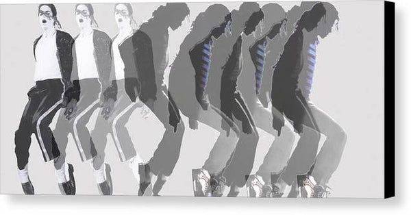 Michael Jackson a la Warhol by Dominique Amendola - Canvas Print