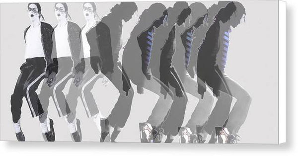 Michael Jackson a la Warhol by Dominique Amendola - Canvas Print