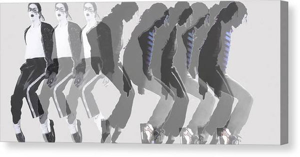 Michael Jackson a la Warhol by Dominique Amendola - Canvas Print