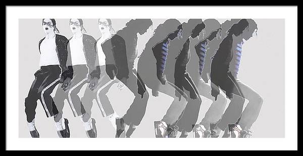 Michael Jackson a la Warhol by Dominique Amendola - Framed Print
