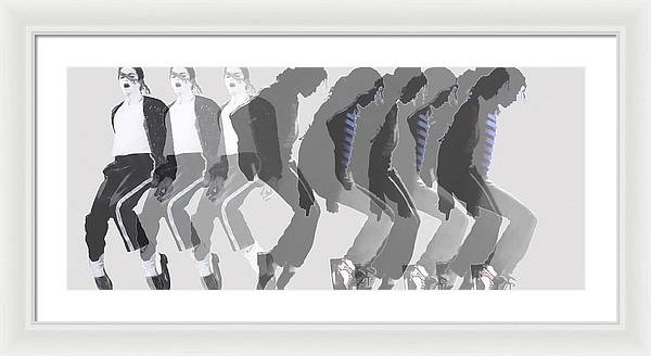Michael Jackson a la Warhol by Dominique Amendola - Framed Print
