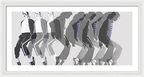 Michael Jackson a la Warhol by Dominique Amendola - Framed Print