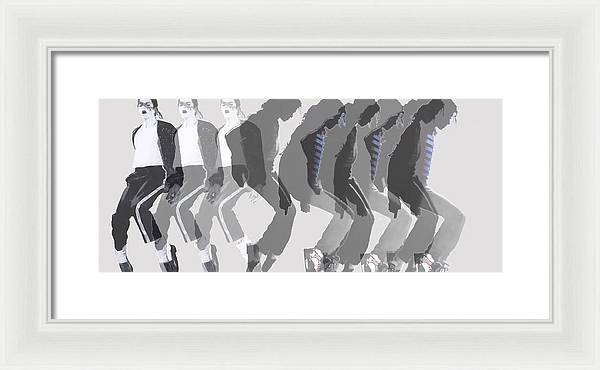 Michael Jackson a la Warhol by Dominique Amendola - Framed Print