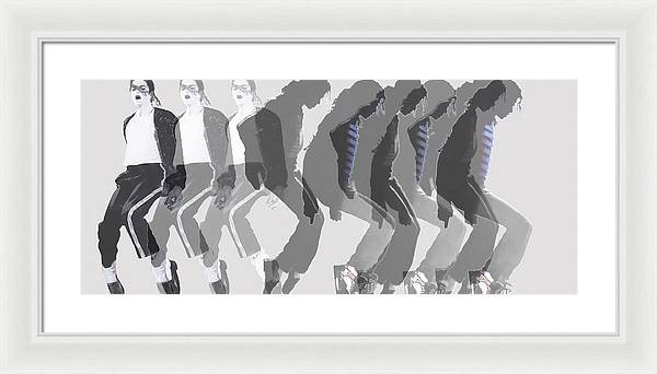 Michael Jackson a la Warhol by Dominique Amendola - Framed Print