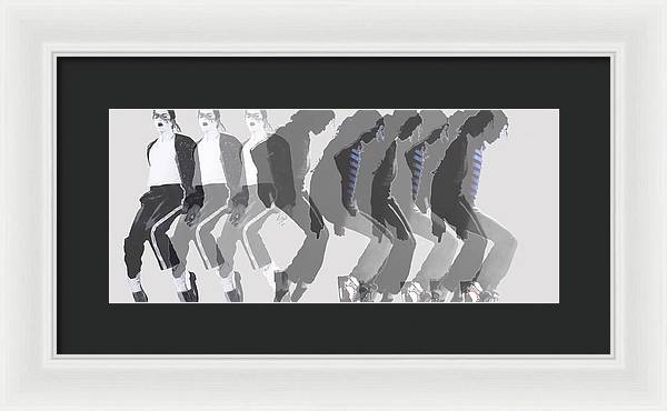 Michael Jackson a la Warhol by Dominique Amendola - Framed Print