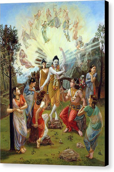 Nara and Narayan Rishis meet Cupid - Canvas Print
